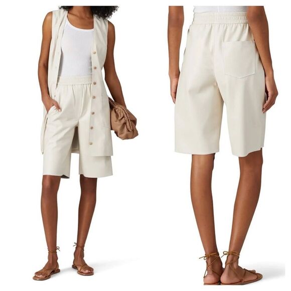 Nanushka Vegan Leather Yolie Shorts - Picture 1 of 10